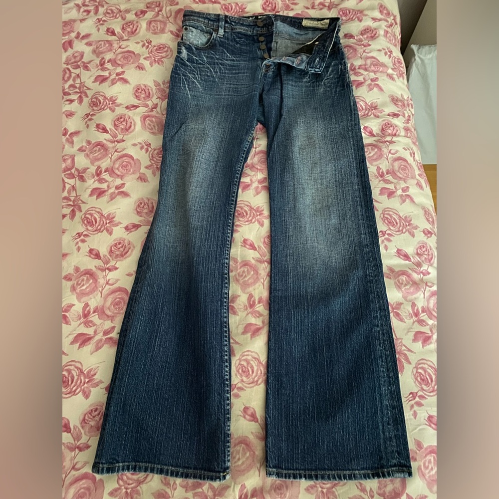 575 Men's Denim Jeans 32 Batik Navy Blue Cotton Lycra